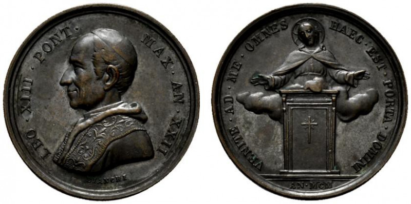 ROMA. Leone XIII (1878-1903) Medaglia 1900/ XXII per (opus: Bianchi) (mm. 30) LE...