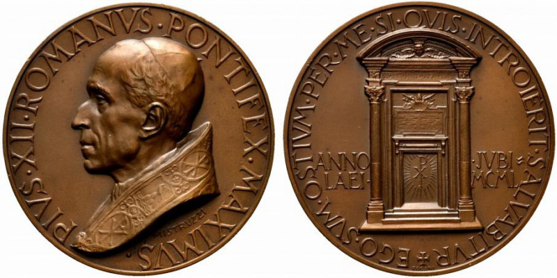 ROMA. Pio XII (1939-1958) Medaglia annuale Anno Santo 1950 (opus: A. Mistruzzi) ...