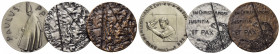 ROMA. LOTTO di 3 medaglie di Paolo VI (2 AR+1 AE) - FDC