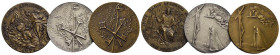 ROMA. LOTTO di 3 medaglie di Paolo VI (1 AR+2 AE) - FDC