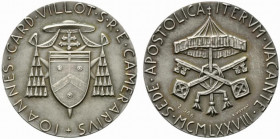 ROMA. Sede Vacante (1978) Medaglia emessa dal governatore del conclave monsignore Jean Marie Villot. (opus: Raul Vistoli) (Ø 40 mm) SEDE. APOSTOLICA I...