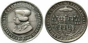 TRENTO. Bernardo Clesio (1485-1539) Medaglia realizzata nel 1981 per ricordare il cardinale che emise il tallero d'argento nella zecca di Trento. Opus...