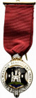Distintivo-badge massoneria inglese con smalti. ROYAL MASONIC BENEVOLENT INSTITUTION 1912. (Lunghezza con nastro: 88 mm.) - SPL+
