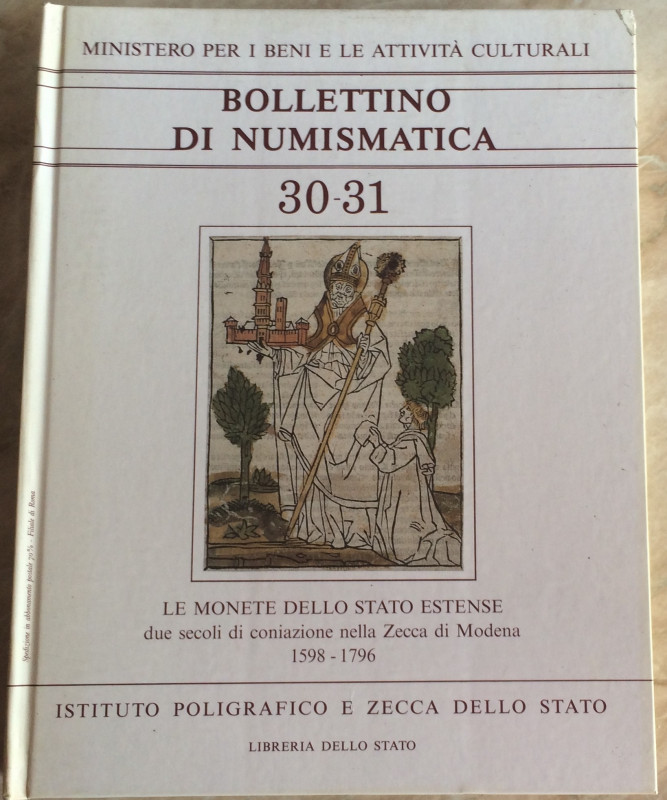 Bollettino di Numismatica n 30-31 Gennaio-Dicembre 1998 Anno XVI serie I. Istitu...