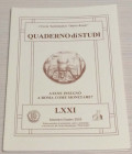 Corradi L. Atene insegno a Roma come Monetare?. Circolo Numismatico Mario Rasile .Quaderno di studi LXXI, Formia, Settembre- Ottobre 2005. Brossura ed...