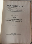 Gebhardt, H., Die Münzen und Medaillen der Stadt Donauwörth. Halle 1924. Cartonato, 55pp, 8 Tav. Ottima copia