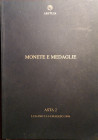 ARETUSA Lugano. Asta II del 13-14 maggio 1994. Monete e medaglie. pp. 238, Lots 1477, 104 b/w plates, 3 b/w plates of enlargements