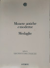 ASTARTE Lugano Asta VI del 10-11 novembre 2000. Monete antiche e moderne. Medaglie. pp. 240, Lots 1495 all in b/w ill., 8 color plates of enlargements