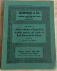 Glendining & Co. Catalogue of A Choice Collection of Copper Coins, including patterns and proofs, of Great Britain and the Colonies formed by Major A....