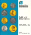 SCHWEIZERISCHE BANKVEREIN Basel - Auction 35, 13-15 september 1994. Gold und silbermunzen. Pp. 372, nn. 2359 all with b/w ill., 2 b/w plates pf enlarg...