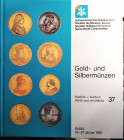 SCHWEIZERISCHE BANKVEREIN Basel - Auction 37, 24-27 januar 1995. Gold und silbermunzen. Pp. 470, nn. 3015 all with b/w ill., 16 col. plates