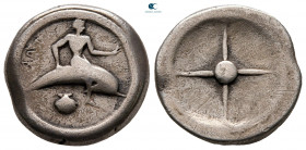 Calabria. Tarentum circa 480-470 BC. Didrachm AR