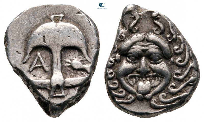 Thrace. Apollonia Pontica circa 480-450 BC. 
Drachm AR

15 mm, 3,04 g

Upri...