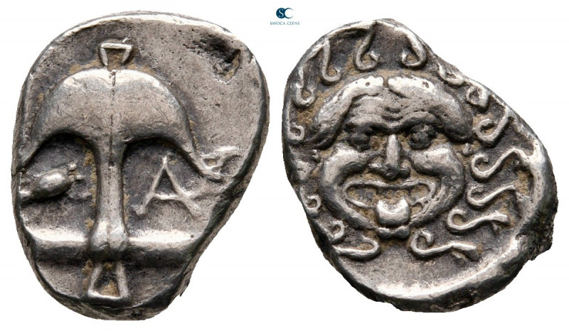 Thrace. Apollonia Pontica circa 480-450 BC. 
Drachm AR

15 mm, 3,28 g

Anch...
