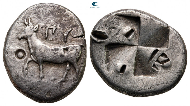 Thrace. Byzantion circa 340-320 BC. 
Siglos AR

17 mm, 5,16 g

ΠΥ, bull sta...