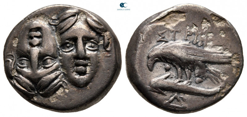 Moesia. Istros circa 280-256 BC. 
Drachm AR

19 mm, 5,70 g

Facing male hea...