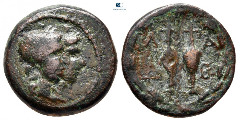 Laconia. Lakedaimon (Sparta) circa 48-35 BC. 
Trichalkon Æ

18 mm, 4,20 g

...