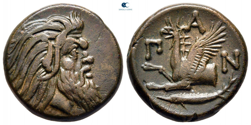 Cimmerian Bosporos. Pantikapaion circa 310-304 BC. 
Bronze Æ

22 mm, 7,81 g
...