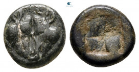 Lesbos. Unattributed Koinon mint circa 500-450 BC. 1/12 Stater BI