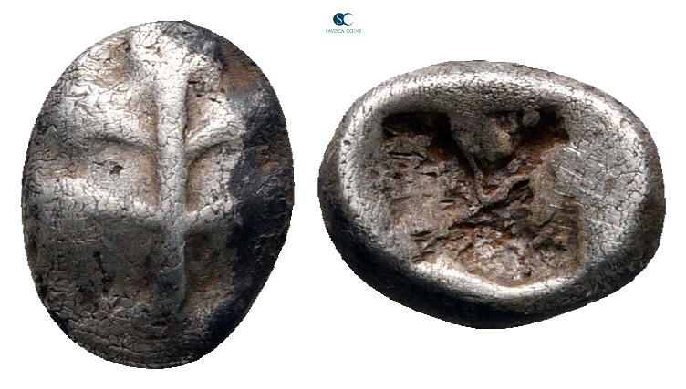 Islands off Caria. Rhodos. Kamiros circa 500-460 BC. 
Obol AR

9 mm, 0,64 g
...