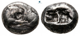 Kings of Lydia. Sardeis. Kroisos circa 560-546 BC. Third Stater or Trite AR