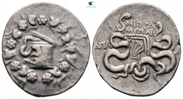 Phrygia. Apameia circa 88-67 BC. Mithra–, son of Myoni–, eglogistes. Cistophoric Tetradrachm AR