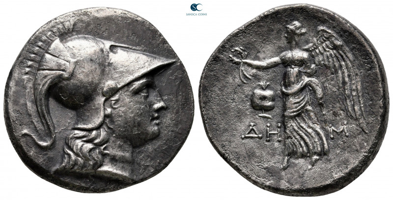 Pamphylia. Side circa 205-100 BC. 
Tetradrachm AR

29 mm, 16,35 g

Head of ...