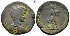 Moesia Inferior. Marcianopolis. Geta, as Caesar AD 198-209. Aurelius Gallus, consular legate, AD 201/2. Bronze Æ