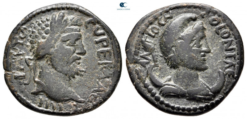 Pisidia. Antioch. Septimius Severus AD 193-211. Dated regnal year IIII= AD 196-1...