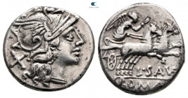L. Saufeius 152 BC. Rome. Denarius AR