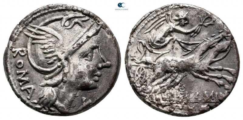 L. Flaminius Chilo 109-108 BC. Rome
Denarius AR

19 mm, 3,75 g

ROMA, helme...