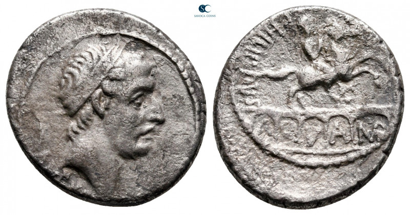 L. Marcius Philippus 56 BC. Rome
Denarius AR

18 mm, 3,94 g

Head of Ancus ...