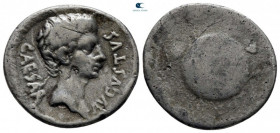 Augustus 27 BC-AD 14. Colonia Caesaraugusta. Denarius AR