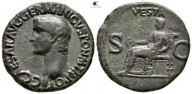 Caligula AD 37-41. Rome. As Æ