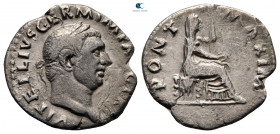 Vitellius AD 69. Rome. Denarius AR