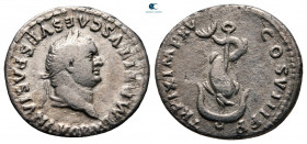 Titus AD 79-81. Rome. Denarius AR