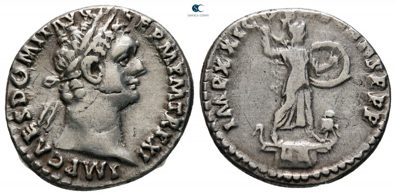 Domitian AD 81-96. Rome
Denarius AR

17 mm, 3,39 g

IMP CAES DOMIT AVG GERM...