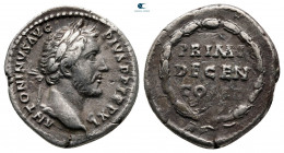 Antoninus Pius AD 138-161. Struck AD 147-148. Rome. Denarius AR