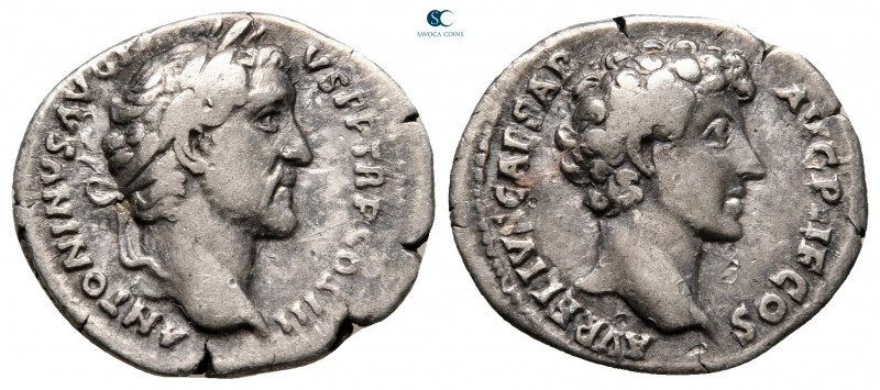 Antoninus Pius with Marcus Aurelius, as Caesar AD 138-161. Struck AD 140. Rome
...