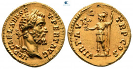 Septimius Severus AD 193-211. Struck AD 193. Rome. Aureus AV