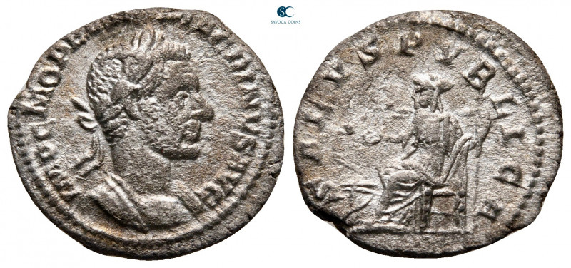 Macrinus AD 217-218. Struck AD 217-218. Rome
Denarius AR

18 mm, 1,61 g

IM...