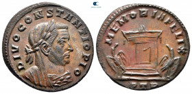 Divus Constantius I AD 317-318. Consecration issue struck under Constantine I. Treveri. BI Nummus