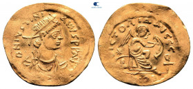 Justinian I AD 527-565. Constantinople. Semissis AV