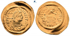 Justinian I AD 527-565. Constantinople. Semissis AV