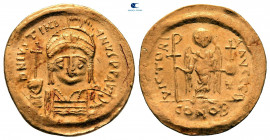 Justinian I AD 527-565. Constantinople. 2nd officina. Solidus AV