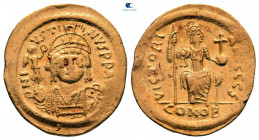 Justin II AD 565-578. Constantinople. 6th officina. Solidus AV