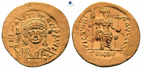 Justin II AD 565-578. Struck AD 567-578. Constantinople. 7th officina. Solidus AV