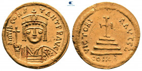 Tiberius II Constantine AD 578-582. Constantinople. 4th officina. Solidus AV
