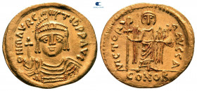 Maurice Tiberius AD 582-602. Constantinople. 1st officina. Solidus AV