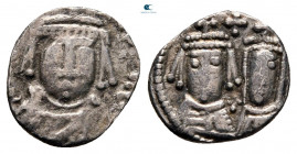 Heraclius & H.Constantine & Martina AD 610-641. Carthago. Half Siliqua AR
